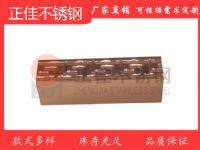 304不銹鋼回形花紋管 彩色不銹鋼竹節花管 不銹鋼花紋管40x30鍍玫瑰金回形